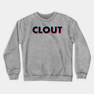 Clout Glitch Black Crewneck Sweatshirt